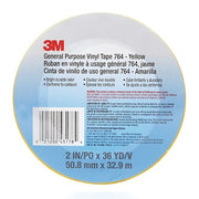 Vinyl Tape, 2" x 36 yd., Yellow
