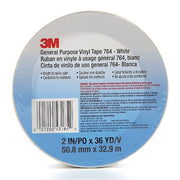 Vinyl Tape, 2" x 36 yd., White