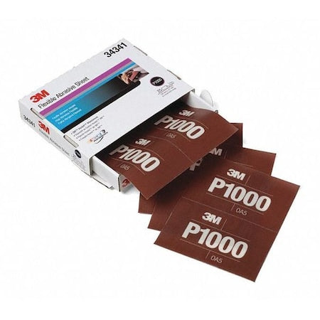 Flexible Abrasive Sheet,P1000 Grade,5.5"