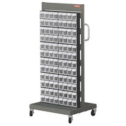 Mobile Parts Cart,FO308 2,Sided 192 Bins