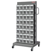 Mobile Parts Cart,FO305 1,Sided 40 Tip Out Bins