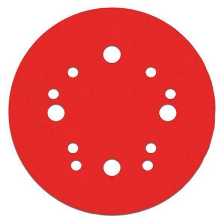 Sanding Disc,Hook and Loop,5",100G,PK15, 5" Dia, 12 Hole, Ceramic, 100 Grit