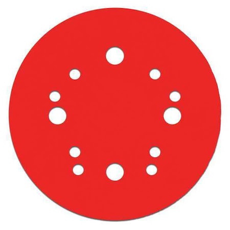 Sanding Disc,w/Hook and Loop,5",220G,PK4, 5" Dia, 12 Hole, Ceramic, 220 Grit