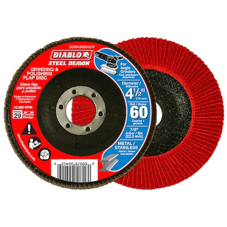 Grinding/Polishing Flap Disc,4-1/2",60G