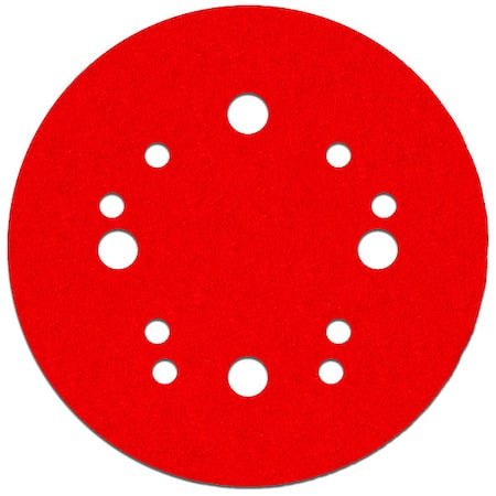 Sanding Disc,w/Hook and Loop,5",60G,PK15, 5" Dia, 12 Hole, Ceramic, 60 Grit