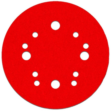 Sanding Disc,w/Hook and Loop,5",60G,PK50, 5" Dia, 12 Hole, Ceramic, 60 Grit