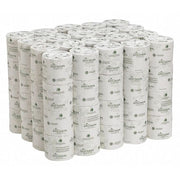 Envision Toilet Paper, 2 Ply, 550 Sheets, 3.5 L x 3.8 W in Sheets, Std Core, White, PK80