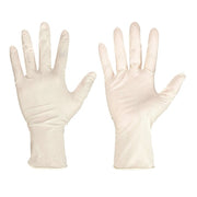 SensaGuard 5055, Disposable Gloves, 5 mil Palm, Latex, Powder-Free, M (8), 100 PK, Beige