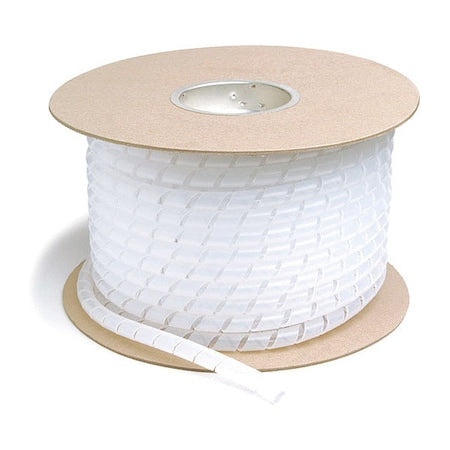 Spiral Wrap,Clear,1/2",100 ft.