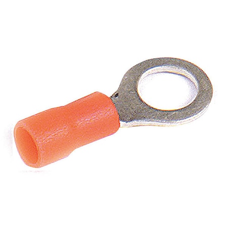 Ring Terminal, 1/4 in Stud Size, 600 V, 15 PK