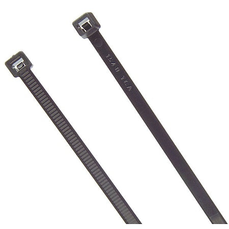 Standard Tie, Black, 7.6", 50lb., PK25