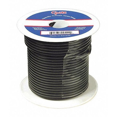 Primary Wire, 12 Gauge, Black, 100 Ft Spool