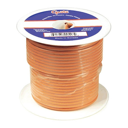 Primary Wire, GPT, 14 AWG, Copper, Orange, PVC Jacket, Stranded