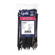 Standard Tie, Black, 7.6", 50lb., PK100
