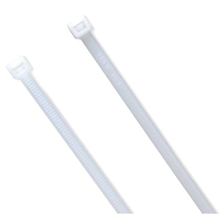 Standard Tie, White, 15", 120lb., PK100