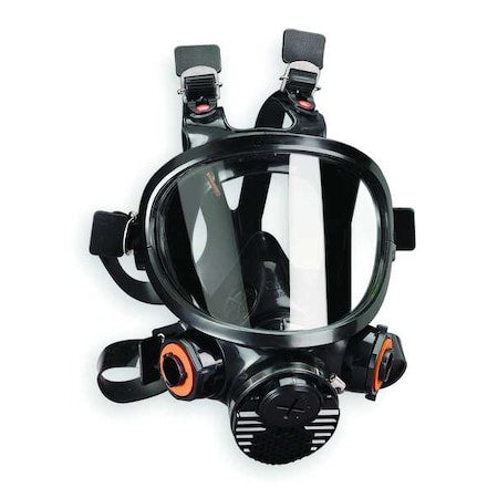 Full Face Respirator, 7800, Not Rated, Bayonet, Size, S 0 Cartridges Included