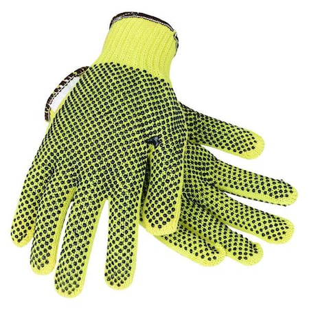 Cut Resistant Coated Gloves, Cut Level A2 ,Dotted ,PVC ,Dotted ,S 1 PR