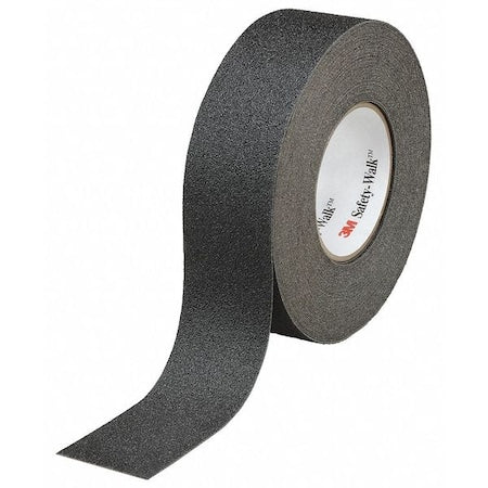 Anti-Slip Tape Mineral Coated; Substrate: Plastic Film 60 Grit Size, Black, 3" W x 60 ft. L