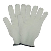 Condor Heat Resistant Gloves, Cotton, 250  Degrees F Max Temp., Knit Cuff White, L ( 9 ), 1 PR