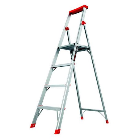 6 ft Aluminum Platform Stepladder, 300 lb Capacity