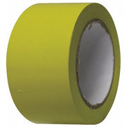 Floor Marking Tape Vinyl Yellow, 2" W x 108 ft. L, 5 mil Thick
