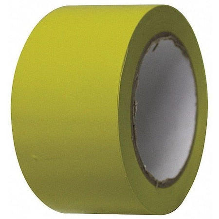 Floor Marking Tape Vinyl Yellow, 2" W x 108 ft. L, 5 mil Thick