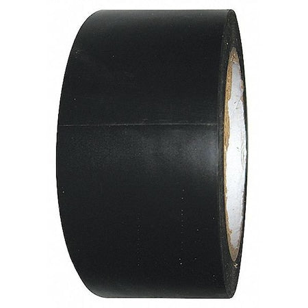 Floor Marking Tape Vinyl Black, 2" W x 108 ft. L, 5 mil Thick