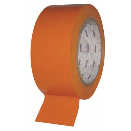 Floor Marking Tape Vinyl Orange, 2" W x 108 ft. L, 5 mil Thick