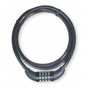 Combination Cable Lock,5 ft. L,2 In. W