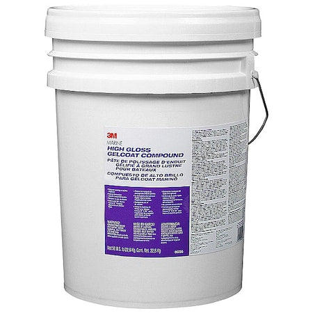23 Oz. Marine High Gloss Gelcoat Compound Bottle, White, High Gloss