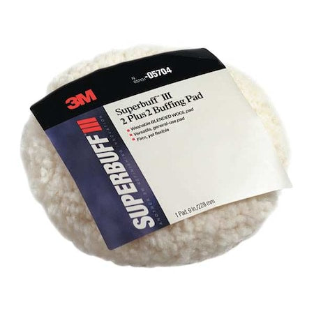 Pad, Buffing,9 In.,Blended Wool