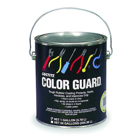 Rubber Protectant Color Guard,Red,1 gal.