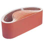 Sanding Belt, 3 1/2 in W, 15 1/2 in L, Coated, Ceramic, P120 Grit, Fine, 777F, Orange