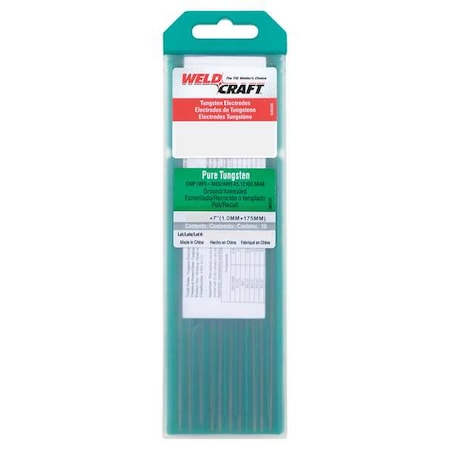 7" Tungsten Electrode 3/32" Dia., Pk10