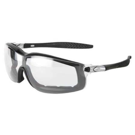 RT1, Safety Glasses, Anti-Fog & Anti-Scratch, Clear Lens, Silver Frame, Full-Frame