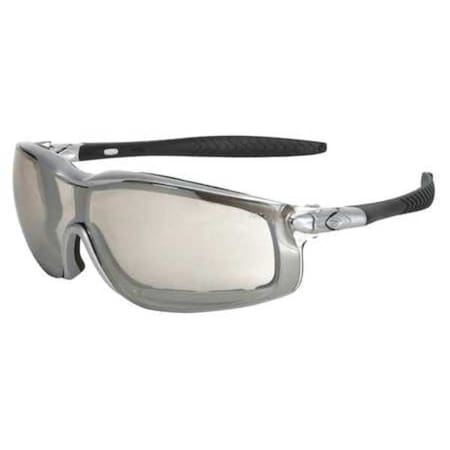 RT1, Safety Glasses, Anti-Fog & Anti-Scratch, Light Gray Lens, Gray Frame, Full-Frame