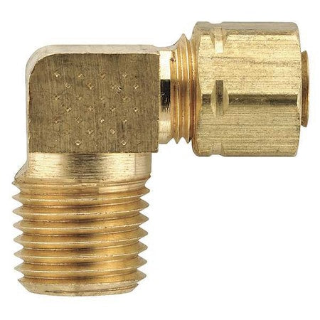 1/8" Compression x MNPT Brass 90 Degree Elbow 25PK