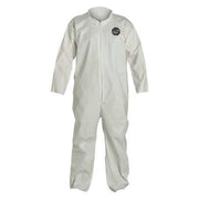 Collared Disposable Coveralls, Xl, White, ProShield(R) 60, zipper