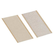 Reclosable Fastener Shapes, Acrylic Adhesive, 2 in, 1 in W, White, 100 PK