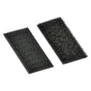 Reclosable Fastener Shape, Square, Acrylic Adhesive, 1 in, 1 in W, Black, 100 PK