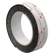 Reclosable Fastener, Rubber Adhesive, 15 ft, 1 in W, Black