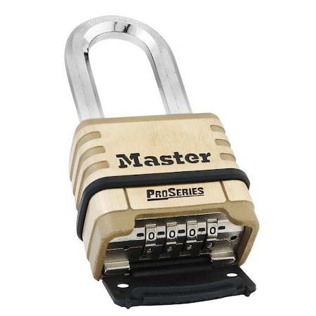 Combination Padlock, Bottom, Black/Silver