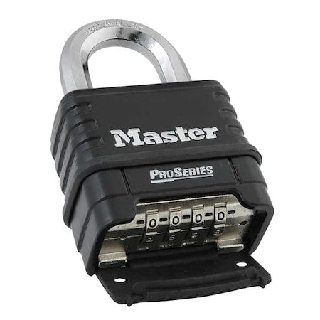 Combination Padlock, Bottom, Black/Silver