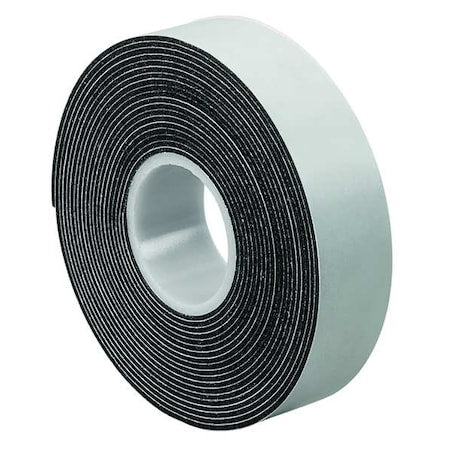 Foam Tape, 62 mil Thick, Vinyl, Black