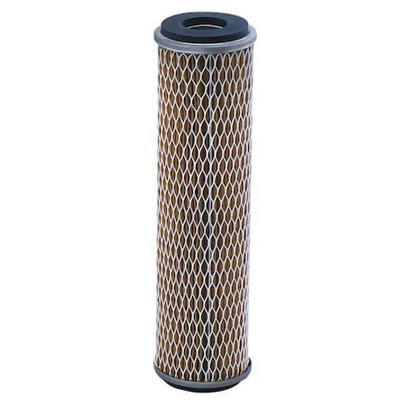 Pleated Filter Cartridge, 7 gpm, 1 Micron, 2-1/2" O.D., 9 5/8 in H