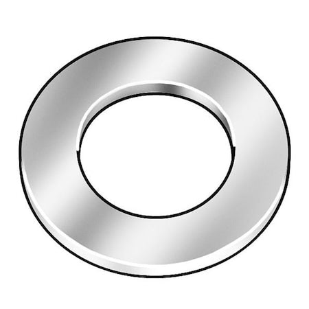 Flat Washer, For Screw Size 1" ,Steel Zinc Yellow Finish, 10 PK