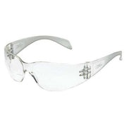 Bifocal Reader Safety Glasses, Diopter Strength +1.25, Anti-Scratch, Frameless, Clear Lens
