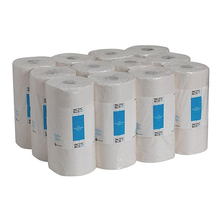 Pacific Blue Select Perforated Roll Paper Towels, 2 Ply, 250 Sheets, 230 ft, White, 12 PK