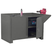 14 ga. Steel Cabinet Workbench, 48" W, 36-1/4" H, Combination Drawer