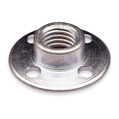 Round Fiber Disc Retainer Nut, 5/8"-11, 3/8 in Lg